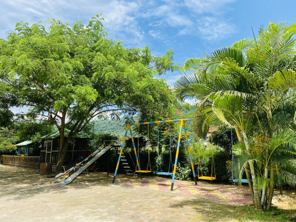 Playing area for children in the resort.