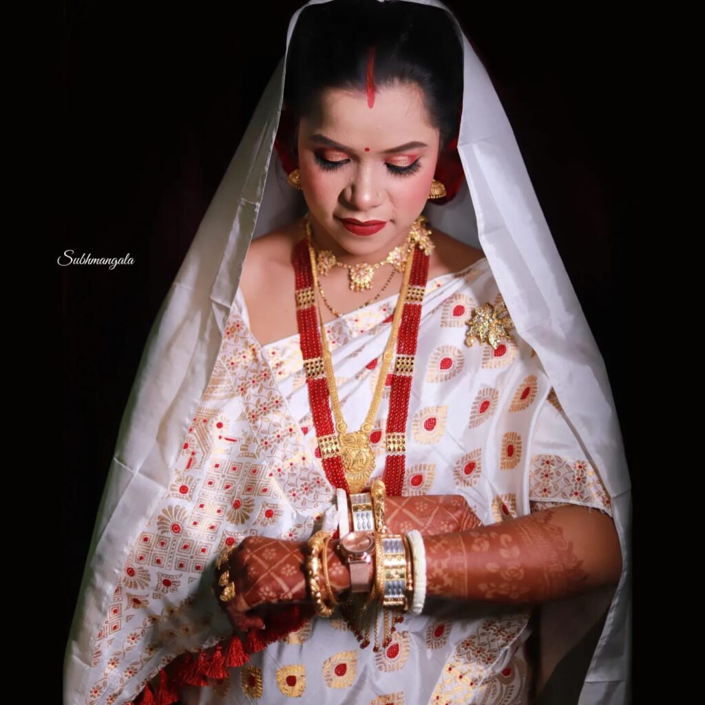 Assamese bridal photoshoot in Guwahati.
