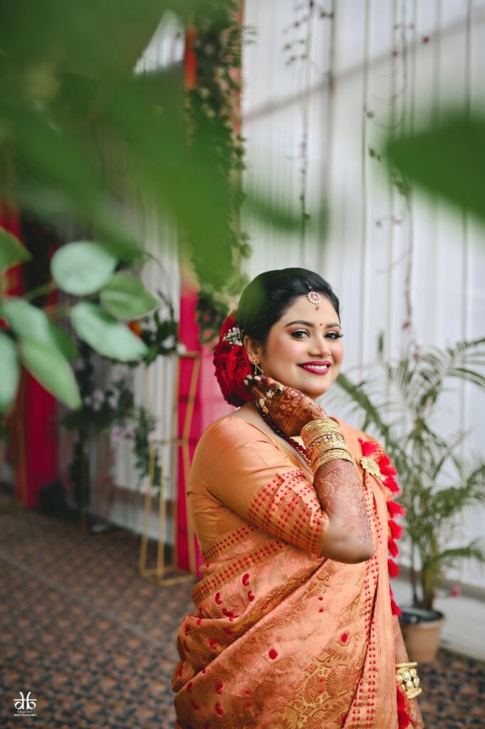 A lady striking a pose for a photograph.