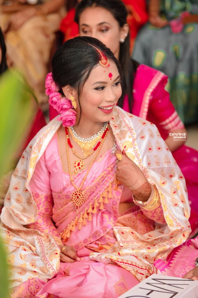 A bridal photoshoot in Guwahati.