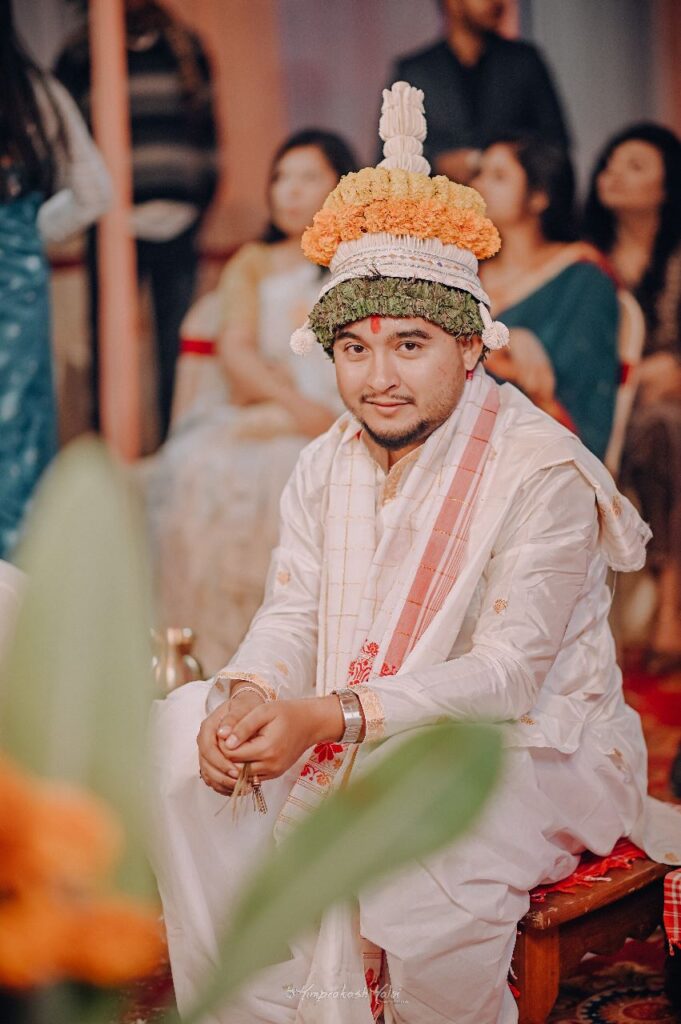 Groom dressed in a traditional attire