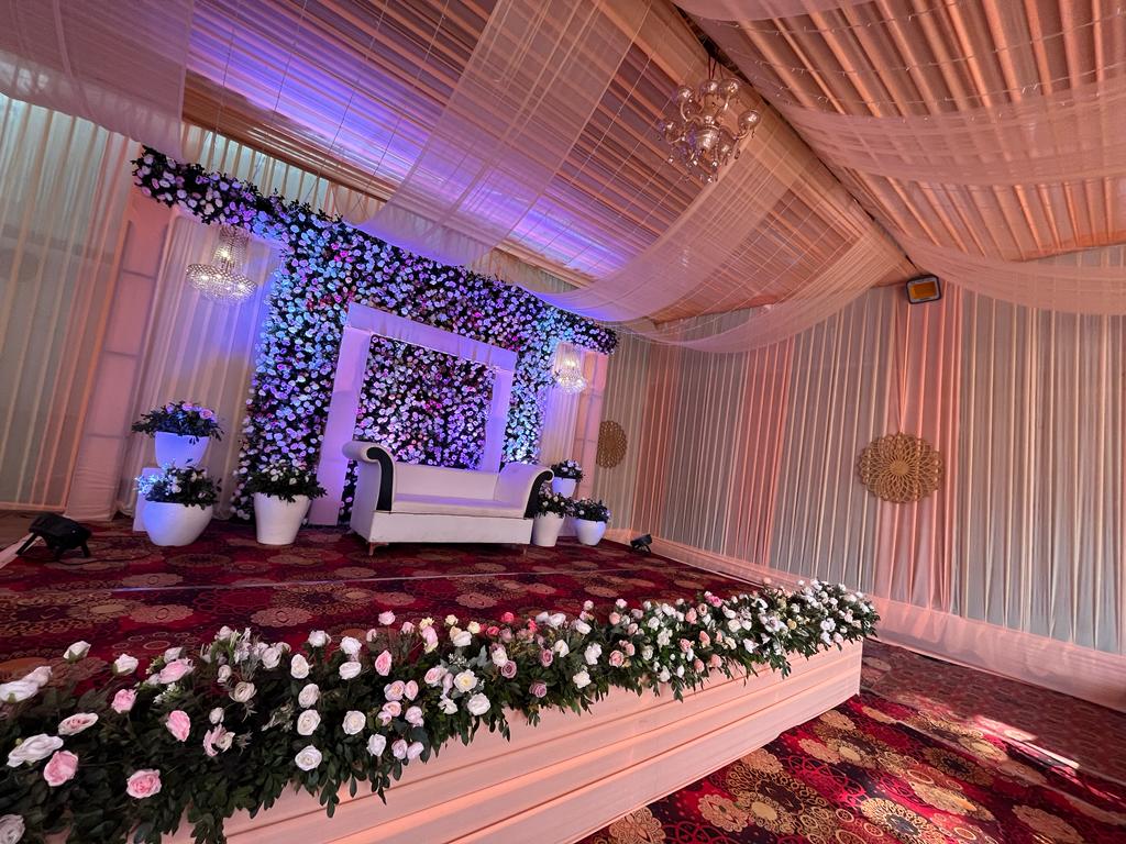 decorated stage