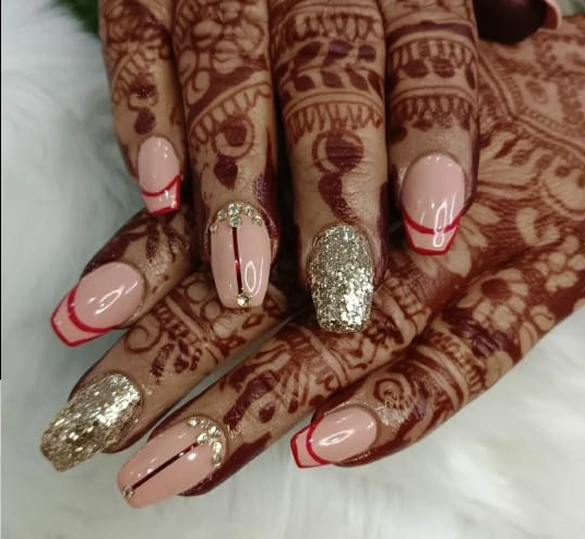 Nails design by Purnima Boro in Guwahati.